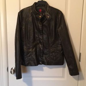 SALE!! Reduced to $19. Gallery Leather Looking Jacket Sz L